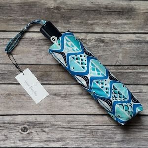 Vera Bradley Umbrella - Go Fish Blue Pattern
